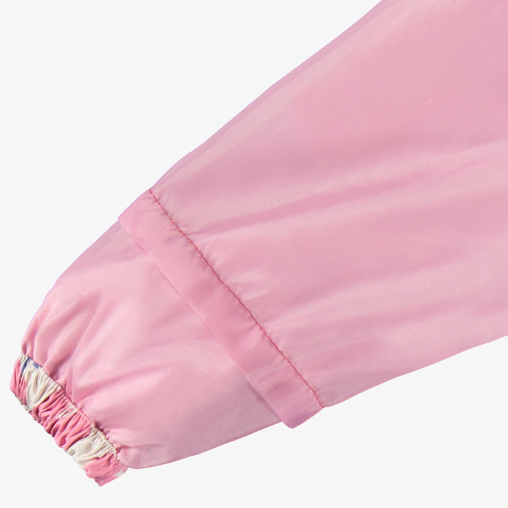 Manteau coupe-vent crème à motif floral, enfant