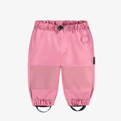 Pantalon d’extérieur mi-saison rose, bébé  