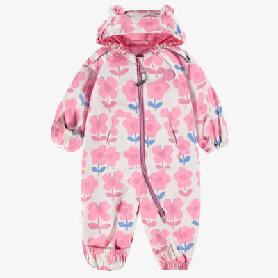 Manteau une pièce crème à motif floral, bébé  