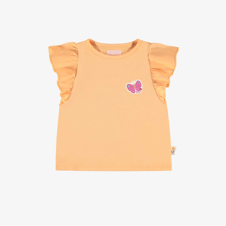 T-shirt pêche à manches volantées, bébé