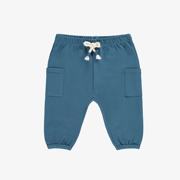 Pantalon bleu style jogger, naissance 