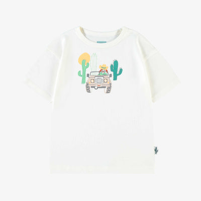 T-shirt crème avec illustration, enfant  