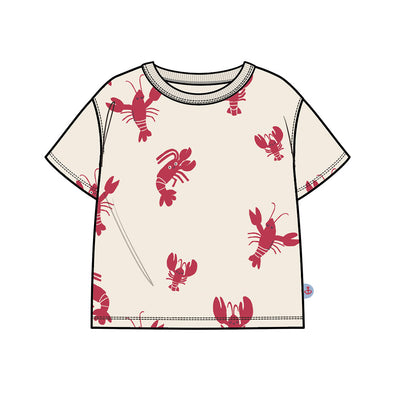 T-shirt crème à motifs de homards, bébé