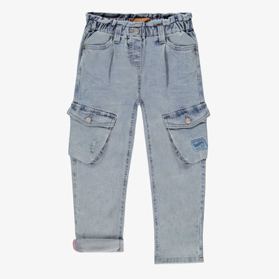 Jean bleu pâle coupe ample, enfant