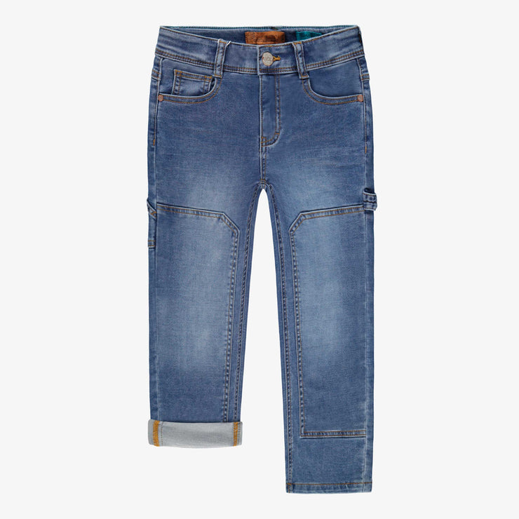 Jean bleu coupe décontractée, enfant 