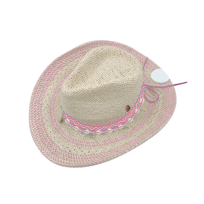 Chapeau fedora en paille, enfant 