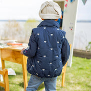 Casquette crème en velours côtelé, enfant