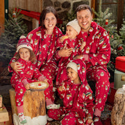 Pyjama deux pièces rouge à motifs des Fêtes, enfant
