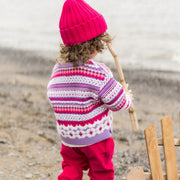 Pantalon rose en velours côtelé, bébé