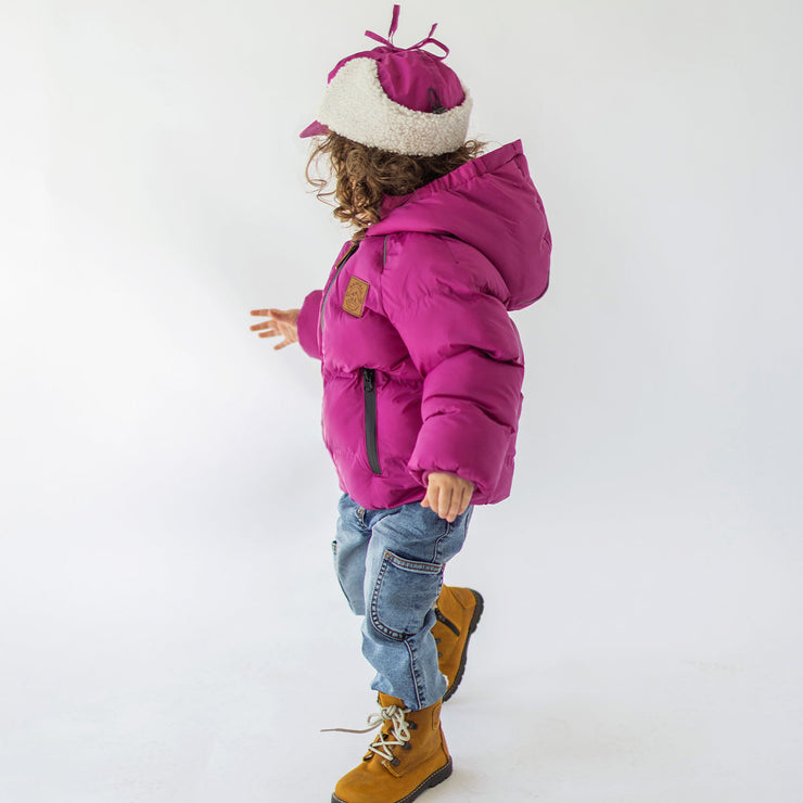 Manteau doudoune mauve, bébé