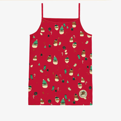 Camisole rouge à motifs des Fêtes, enfant - Souris Mini