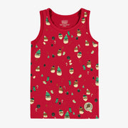 Camisole rouge à motifs festifs, enfant - Souris Mini