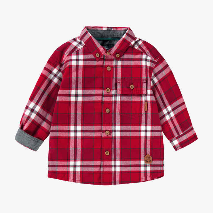 Chemise rouge à carreaux, bébé - Souris Mini