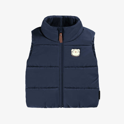 Veste doudoune sans manches bleu marine, bébé