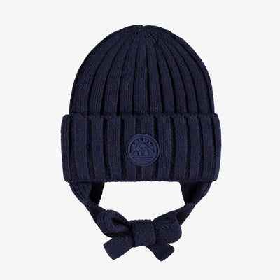 Tuque bleu marine en tricot, bébé