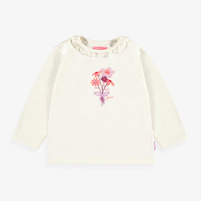 T-shirt crème avec imprimé, bébé