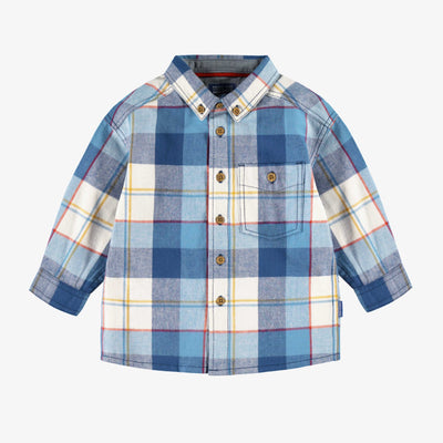Chemise bleue à carreaux, bébé