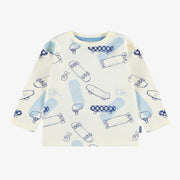 T-shirt crème avec imprimé, bébé