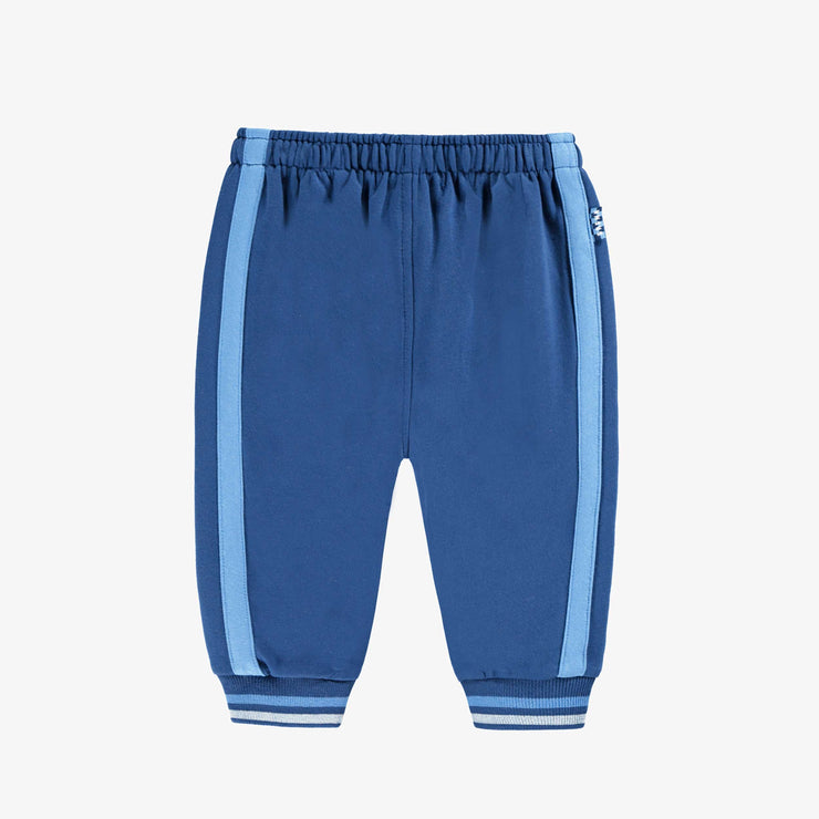 Dos du pantalon bleu style jogger, bébé