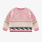 Chandail rose en tricot, bébé