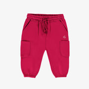 Pantalon fuchsia style jogger, bébé