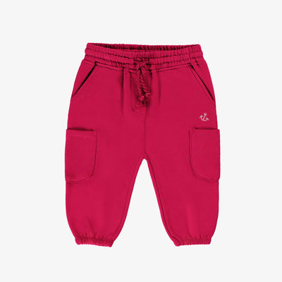 Pantalon fuchsia style jogger, bébé