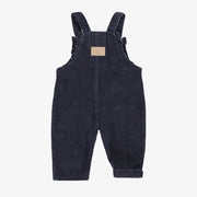 Dos de la salopette bleu marine, bébé