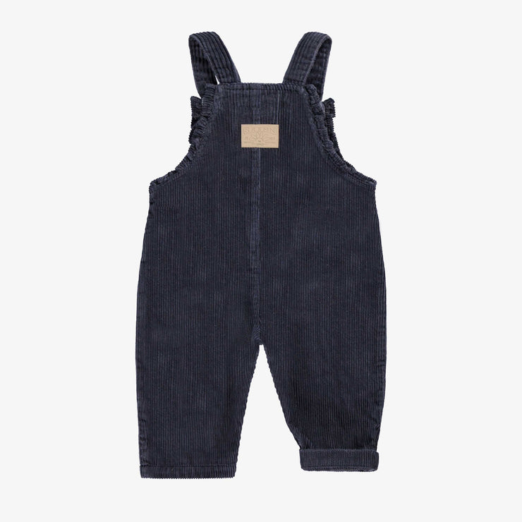 Dos de la salopette bleu marine, bébé