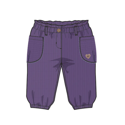 Pantalon mauve en velours côtelé, bébé