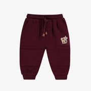 Pantalon bourgogne style jogger, bébé