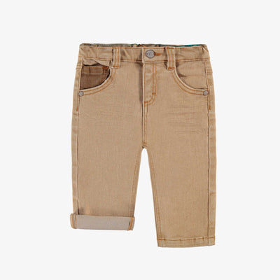Jean beige coupe régulière, bébé