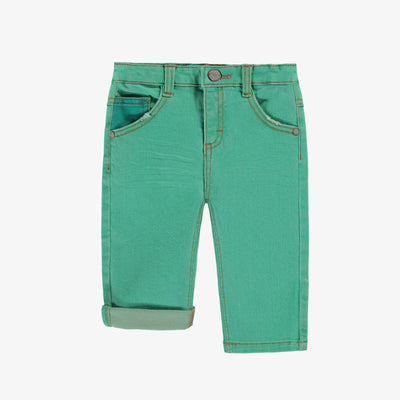 Jean turquoise coupe régulière, bébé
