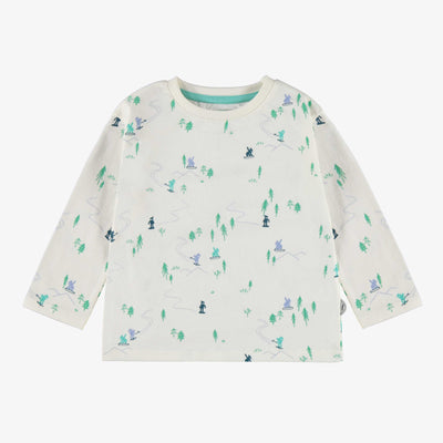 T-shirt crème avec motifs, bébé