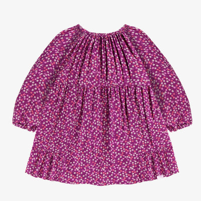 Robe mauve à motif floral, bébé