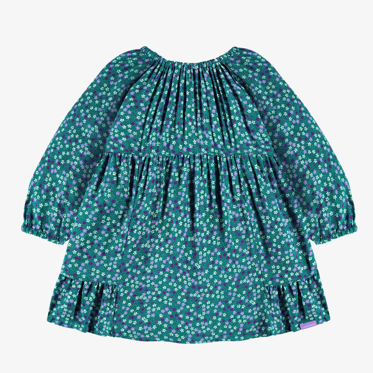 Robe turquoise à motif floral, bébé