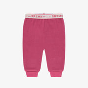 Pantalon rose en polar, bébé