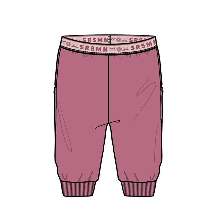 Pantalon rose en polar, bébé