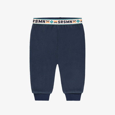 Pantalon bleu en polar, bébé