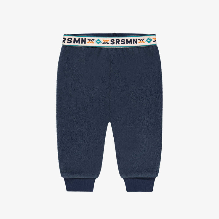 Pantalon bleu en polar, bébé