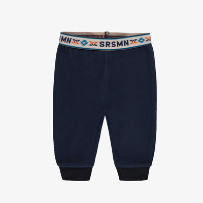 Pantalon bleu en polar, bébé