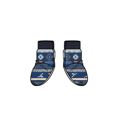 Pantoufles bleues en polar avec motifs, bébé