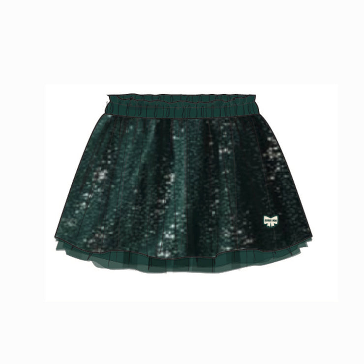 Jupe verte à paillettes, bébé