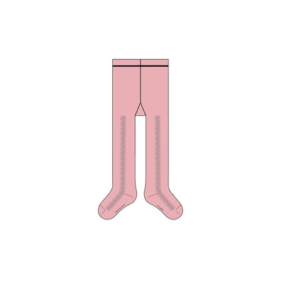 Collant rose avec motif en pointelle, bébé