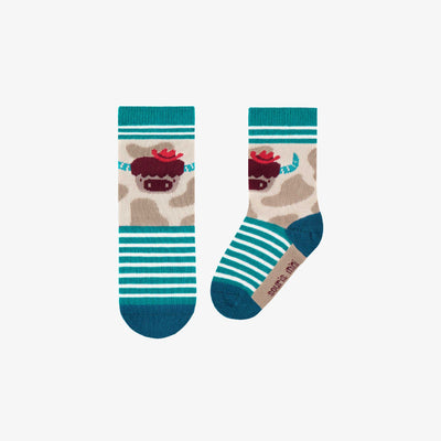 Chaussettes sable à motifs, bébé