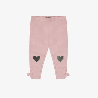 Legging rose avec cœurs, bébé