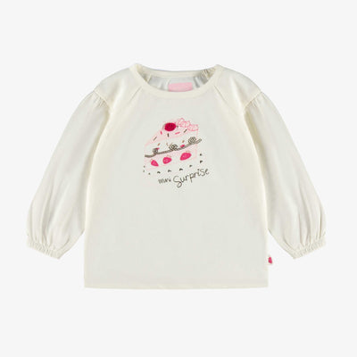 T-shirt crème avec illustration, bébé