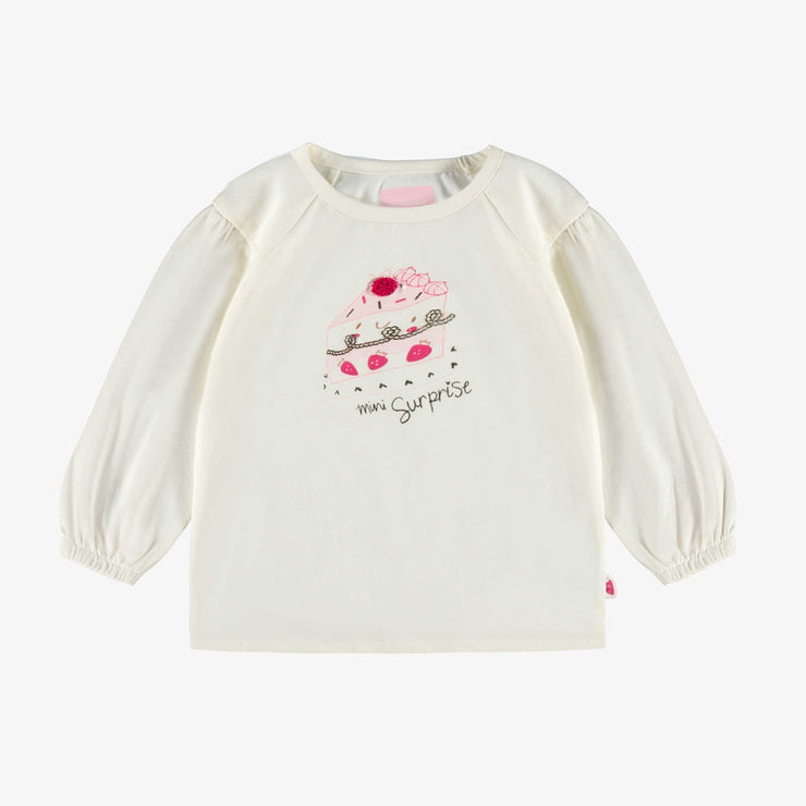 T-shirt crème avec illustration, bébé