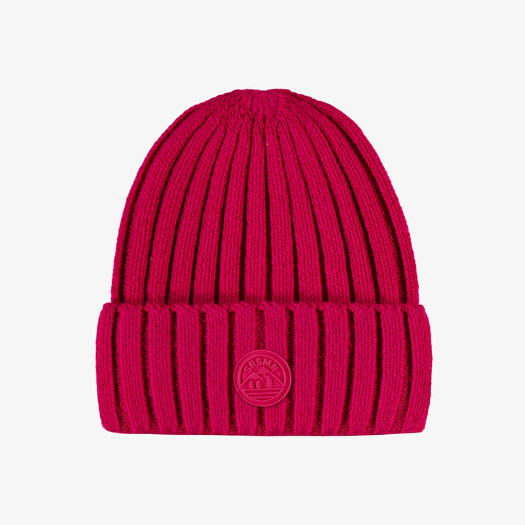 Tuque rose framboise en tricot, enfant