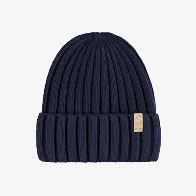 Tuque turquoise en tricot avec motifs, enfant