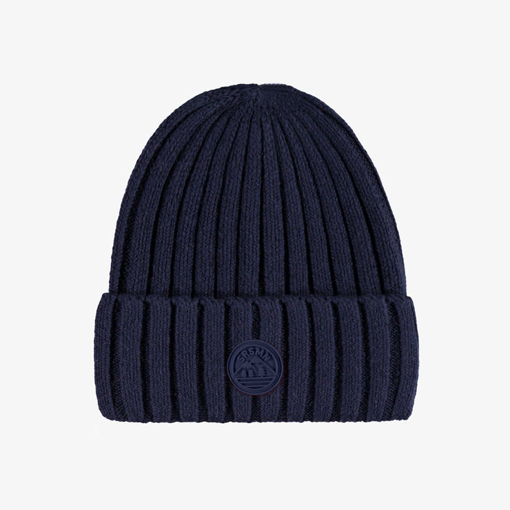 Tuque bleu marine en tricot, enfant